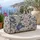 Blue Peony Blooms for Coastal Getaways and Sunny Beach Escapes for Women and Men Quilted Weekend Bag - 5