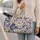 Blue Peony Blooms for Coastal Getaways and Sunny Beach Escapes for Women and Men Quilted Weekend Bag - 2