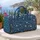 Ivory Wildflower Scatter for Weekend Getaways and Picnic Days Quilted Weekend Bag - 5