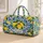 Lemons And Blue Coastal Waves For Sunny Getaways And Relaxed Weekend Escapes Quilted Weekend Bag - 1