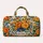 Orange Roses and Blue Ribbons for Sunny Beach Getaways and Garden-Loving Travelers Quilted Weekend Bag - 6