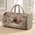 Vintage Botanical Roses and Tulips for Camping, Beach, and Weekend Travel Quilted Weekend Bag - 1