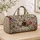 Vintage Botanical Roses and Tulips for Camping, Beach, and Weekend Travel Quilted Weekend Bag - 4