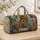 Vintage Botanical Patchwork Florals for Relaxed Weekend Getaways and Beach Escapes Quilted Weekend Bag - 4