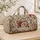 Vintage Rose Garden Florals for Romantic Getaways and Everyday Travel, Unisex Style Quilted Weekend Bag - 4