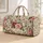 Vintage Rose Garden Florals for Romantic Getaways and Everyday Travel, Unisex Style Quilted Weekend Bag - 1