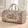 Pink Rose Garden Florals for Romantic Weekend Getaways, Picnics, and Outdoor Escapes Quilted Weekend Bag - 1