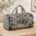 Blue Botanical Wildflowers for Weekend Getaways and Relaxed Travel Adventures for All Quilted Weekend Bag - 4