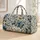 Blue Botanical Wildflowers for Weekend Getaways and Relaxed Travel Adventures for All Quilted Weekend Bag - 1