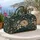Vintage Blue And Gold Botanical Florals For Beach Getaways And Weekend Escapes Quilted Weekend Bag - 5
