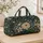 Vintage Blue And Gold Botanical Florals For Beach Getaways And Weekend Escapes Quilted Weekend Bag - 4