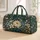 Vintage Blue And Gold Botanical Florals For Beach Getaways And Weekend Escapes Quilted Weekend Bag - 1