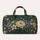 Vintage Blue And Gold Botanical Florals For Beach Getaways And Weekend Escapes Quilted Weekend Bag - 6