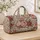 Vintage Rose And Chrysanthemum Florals For Weekend Getaways And Botanical Lovers Quilted Weekend Bag - 4