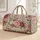 Vintage Rose And Chrysanthemum Florals For Weekend Getaways And Botanical Lovers Quilted Weekend Bag - 1