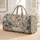 Blue Wildflower Vines for Sunny Beach Escapes and Relaxed Coastal Travel Adventures Quilted Weekend Bag - 1