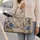 Blue Wildflower Vines for Sunny Beach Escapes and Relaxed Coastal Travel Adventures Quilted Weekend Bag - 2