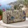 Blue Wildflower Vines for Sunny Beach Escapes and Relaxed Coastal Travel Adventures Quilted Weekend Bag - 5