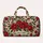 Red Rose and Emerald Leaf Motif for Romantic Getaways and Garden-Loving Travelers Quilted Weekend Bag - 6