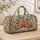 Coral Roses and Blue Butterflies for Garden Getaways, Spring Travel and Weekend Escapes Quilted Weekend Bag - 4