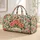 Coral Roses and Blue Butterflies for Garden Getaways, Spring Travel and Weekend Escapes Quilted Weekend Bag - 1
