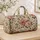 Vintage Rose Garden Florals for Weekend Getaways, Yoga Days and Travel for Women Quilted Weekend Bag - 4