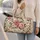 Vintage Rose Garden Florals for Weekend Getaways, Yoga Days and Travel for Women Quilted Weekend Bag - 2