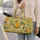 Yellow Roses and Daisies for Sunny Beach Escapes and Relaxed Weekend Getaways for Women Quilted Weekend Bag - 2