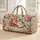 Pink and Ivory Rose Garden for Beach Holidays, Yoga Days and Weekend Travel Quilted Weekend Bag - 1