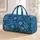 Blue Paisley and Botanical Flourishes for Scenic Getaways and Everyday Travel for All Quilted Weekend Bag - 1
