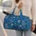 Blue Paisley and Botanical Flourishes for Scenic Getaways and Everyday Travel for All Quilted Weekend Bag - 2
