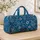 Blue Paisley and Botanical Flourishes for Scenic Getaways and Everyday Travel for All Quilted Weekend Bag - 4