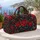 Red Wildflower Vines for Weekend Getaways, Camping Trips and Relaxed Outdoor Escapes Quilted Weekend Bag - 5