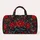Red Wildflower Vines for Weekend Getaways, Camping Trips and Relaxed Outdoor Escapes Quilted Weekend Bag - 6