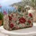 Crimson Garden Blooms for Weekend Travel and Yoga Getaways, Floral Lover Gift Quilted Weekend Bag - 5