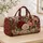Burgundy Rose Bouquet Blooms for Romantic Getaways and Relaxed Weekend Travel Quilted Weekend Bag - 4