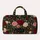 Black Rose and Greenery Floral for Beach Travel, Gym Days and Weekend Getaways for Her Quilted Weekend Bag - 6