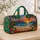 Tropical Beach Sunset and Palm Flowers for Sunny Coastal Getaways and Island Vacations Quilted Weekend Bag - 4