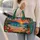 Tropical Beach Sunset and Palm Flowers for Sunny Coastal Getaways and Island Vacations Quilted Weekend Bag - 2
