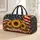Sunflower Stars and Stripes for Patriotic Summer Travel and Outdoor Getaways Quilted Weekend Bag - 1