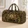 Black And Gold Baroque Floral Scrolls For Elegant Weekend Getaways And Travel Lovers Quilted Weekend Bag - 1
