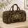 Black And Gold Baroque Floral Scrolls For Elegant Weekend Getaways And Travel Lovers Quilted Weekend Bag - 4