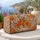 Orange Peony and Rose Florals for Sunny Beach Getaways and Relaxed Weekend Escapes Quilted Weekend Bag - 5