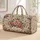 Vintage Rose Garden Florals for Romantic Weekend Getaways and Everyday Travel Style Quilted Weekend Bag - 1