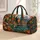 Autumn Woodland Cabin by a Quiet Lake for Cozy Fall Getaways and Nature Lovers and Campers Quilted Weekend Bag - 1