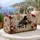 Vintage Grand Piano and Roses for Musical Getaways and Romantic Weekend Escapes Quilted Weekend Bag - 5