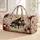 Vintage Grand Piano and Roses for Musical Getaways and Romantic Weekend Escapes Quilted Weekend Bag - 1