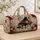 Vintage Grand Piano and Roses for Musical Getaways and Romantic Weekend Escapes Quilted Weekend Bag - 4