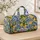 Lemon And Blue Acanthus Motifs For Sunny Gym, Beach And Travel Days, Unisex Style Quilted Weekend Bag - 4
