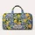Lemon And Blue Acanthus Motifs For Sunny Gym, Beach And Travel Days, Unisex Style Quilted Weekend Bag - 6